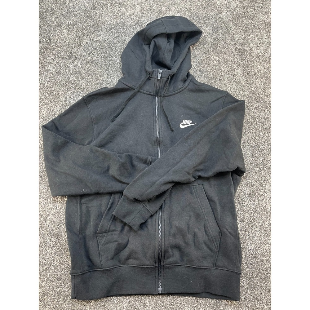 Nike Sportswear Club Men's Full Zip‎ Hoodie Medium  Black BV2645-010